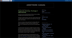 Desktop Screenshot of blog.adnetworkcanada.com